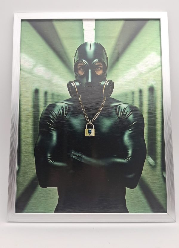 Tableau fétiche METRO LOCKDOWN complet – 30x40 cm avec cadre argenté